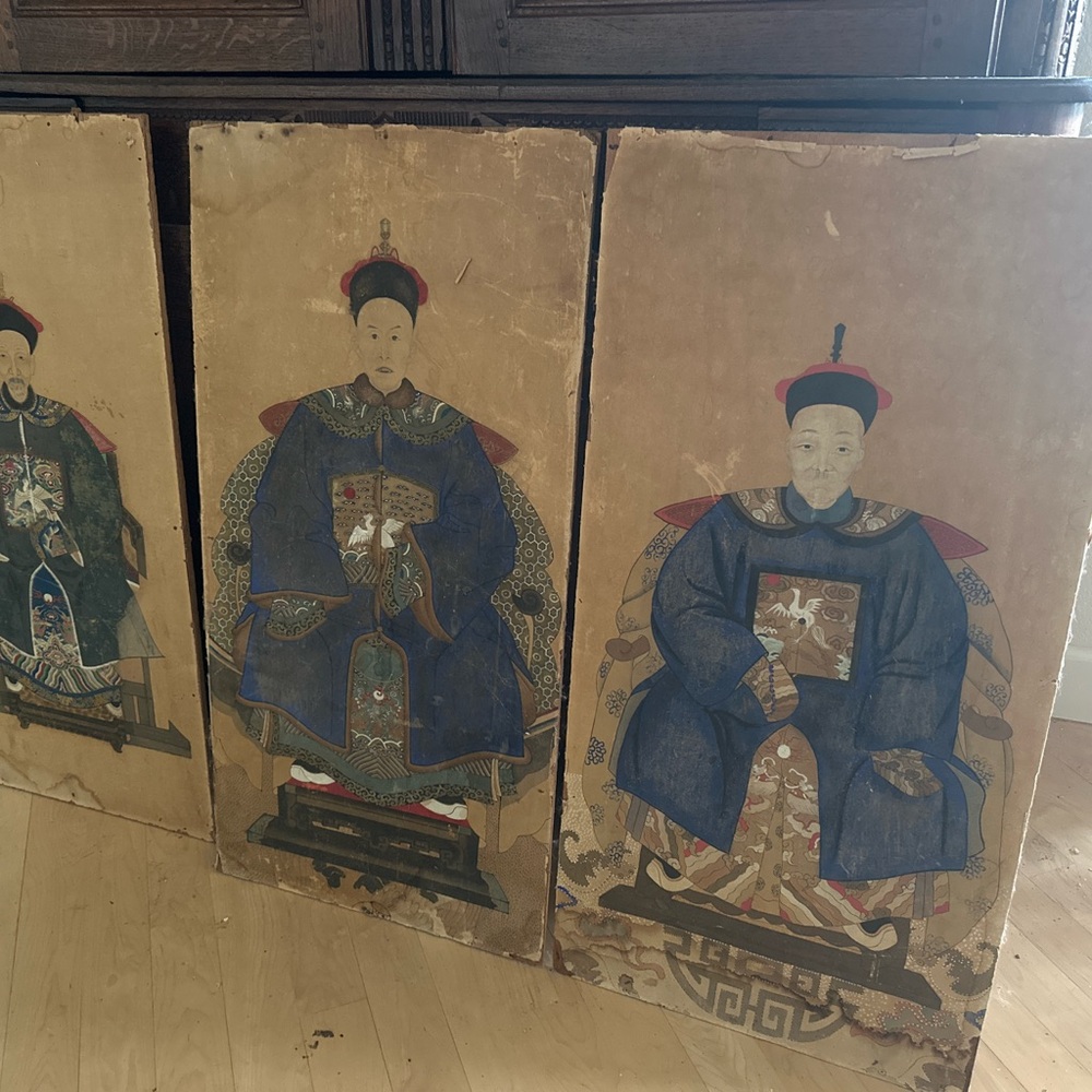 Vintage Asian Art Panels